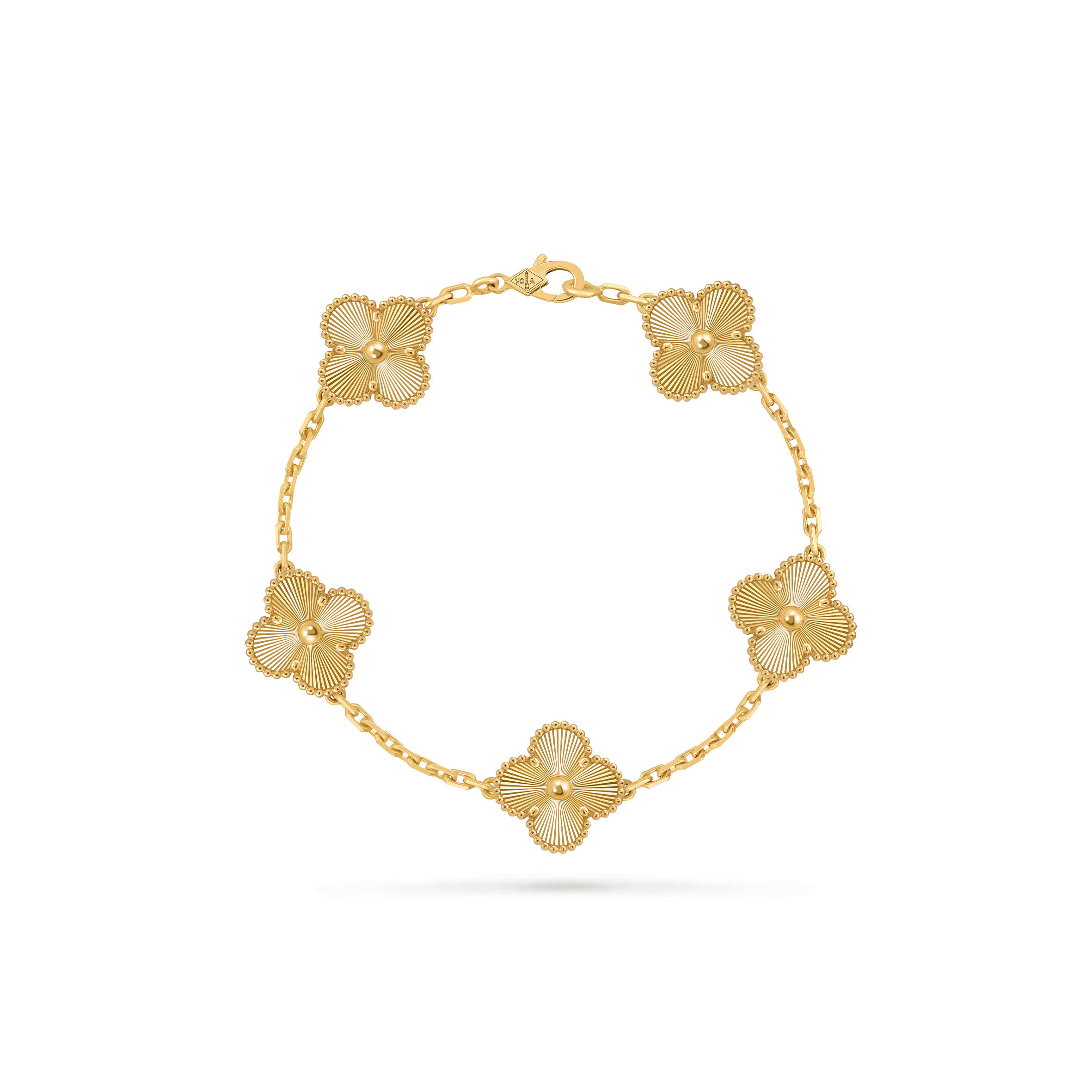 VAN CLEEF VINTAGE ALHAMBRA BRACELET, 5 MOTIFS VCARP3JK00 VAN CLEEF VINTAGE ALHAMBRA BRACELET, 5 MOTIFS VCARP3JK00